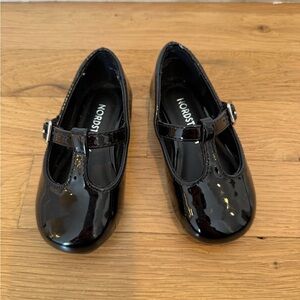 Nordstrom Kids Black Patent Mary Jane Flats with Buckle